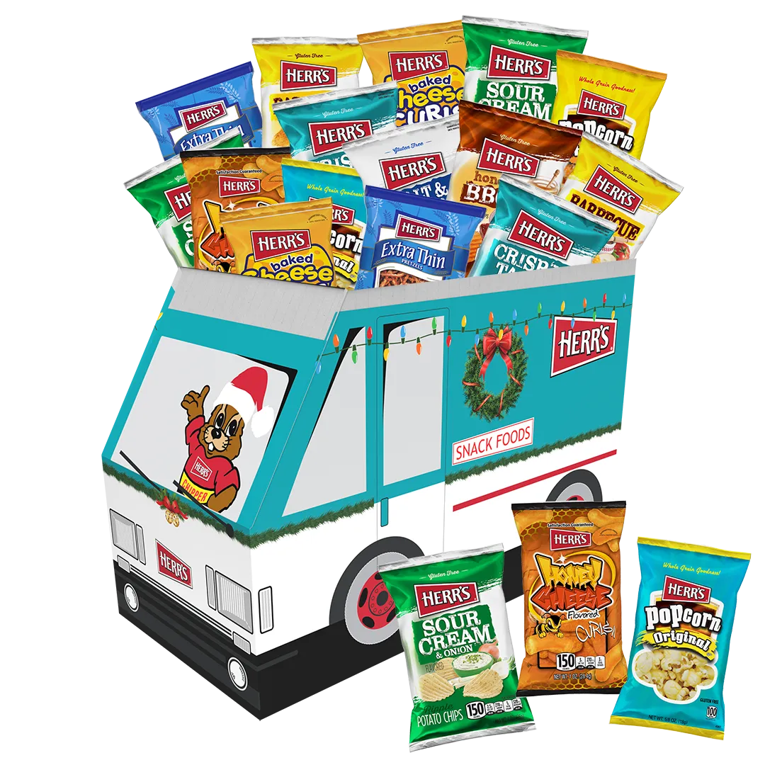 Herrs Holiday Snack Truck snacks 42-pack 1 oz