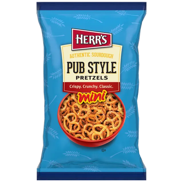 Herr's Pub Style Sourdough Mini Pretzels kringlor