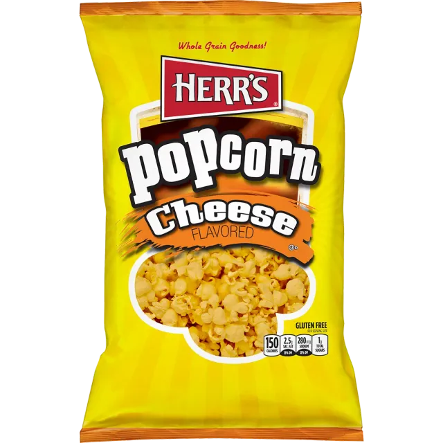 Herr's Cheese Popcorn popcorn med mild ostsmak