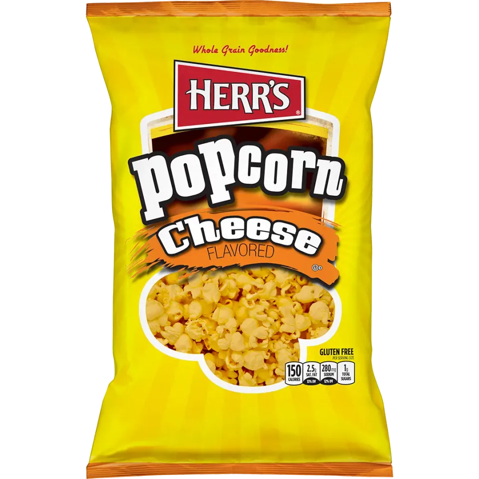 Herr's Cheese Popcorn popcorn med mild ostsmak