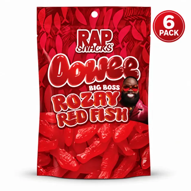 Rap Snacks Oowee Big Boss Rozay Red Fish vingummi fisksmak