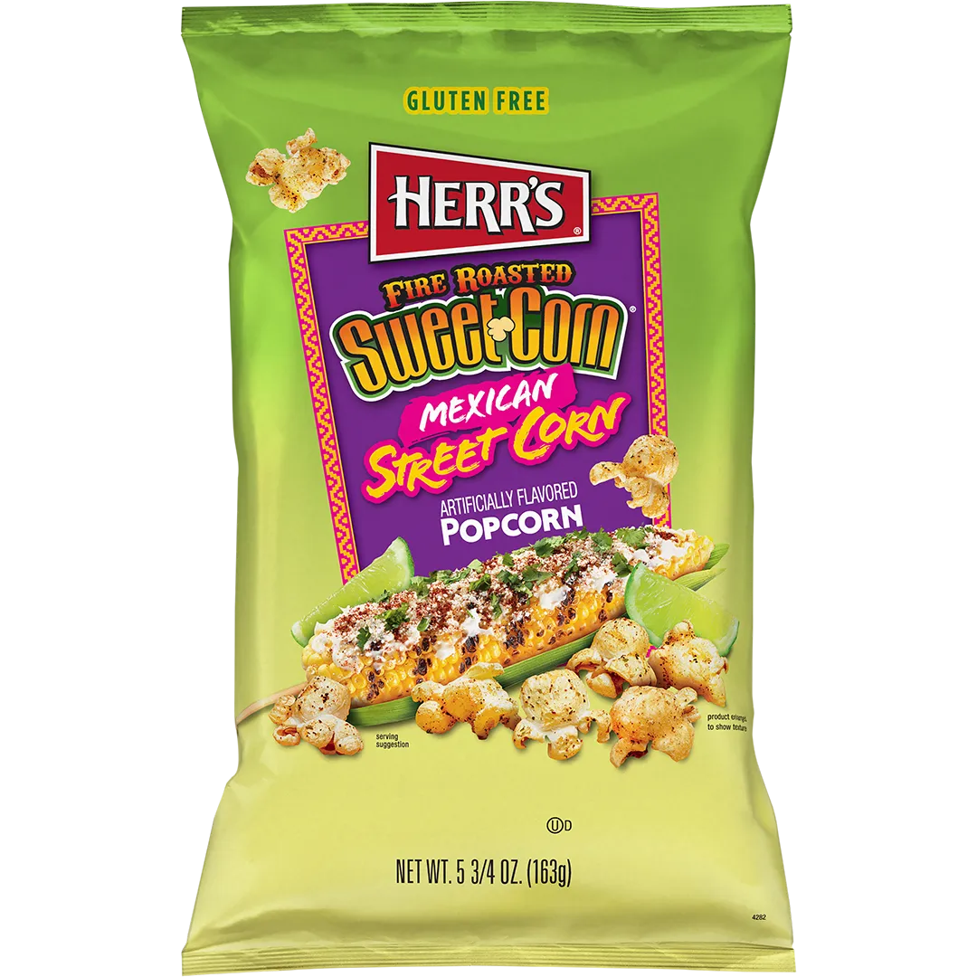 Herrs Fire Roasted Sweet Corn popcorn mexikansk street corn