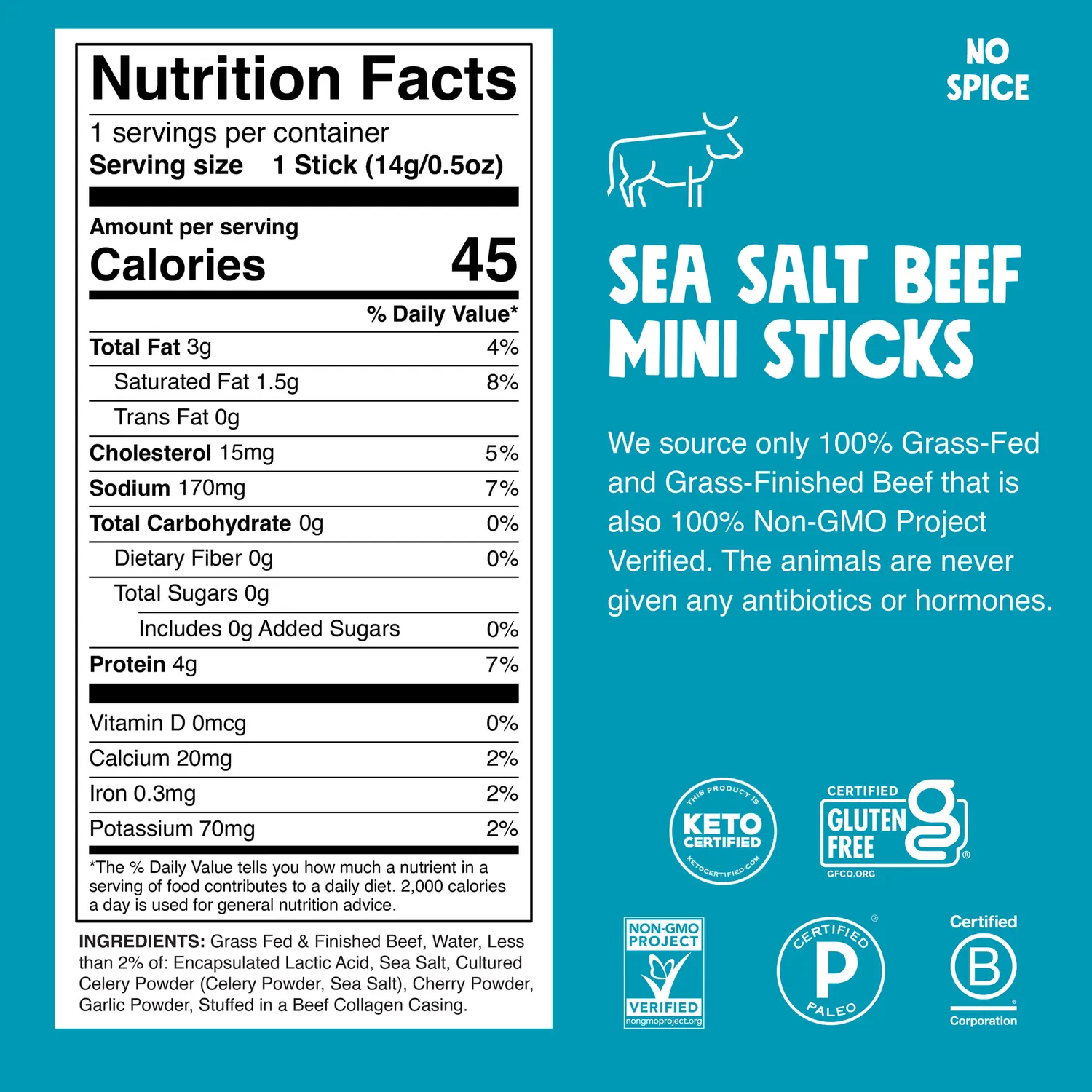 Chomps Sea Salt Beef Chomplings mini beef sticks
