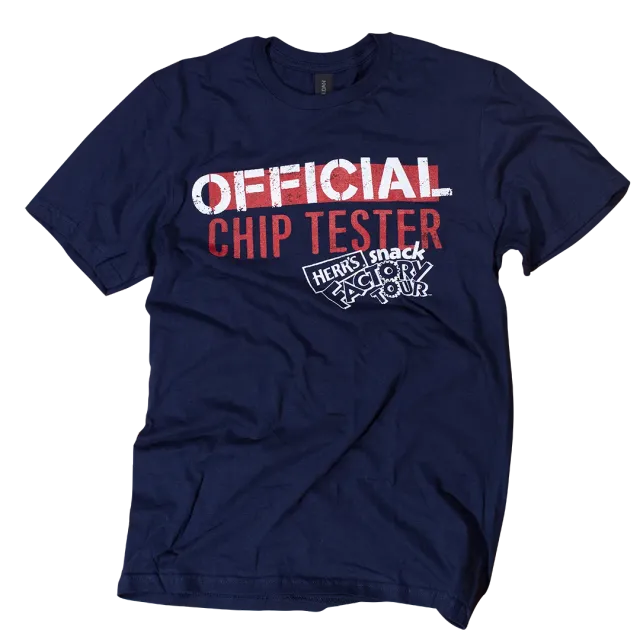 Herr's Official Chip Tester t-shirt marinblå