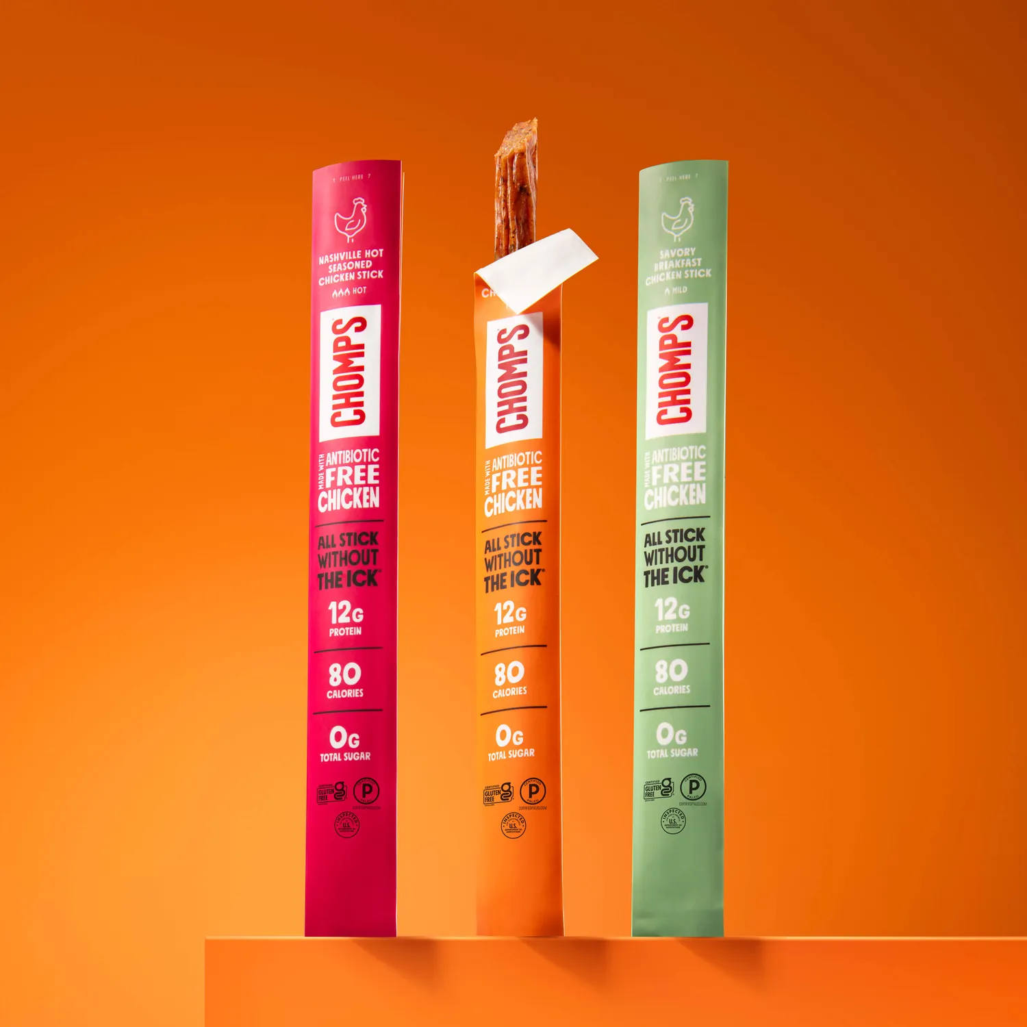 Chomps Beef Trial Pack köttstickor 6-pack proteinrika