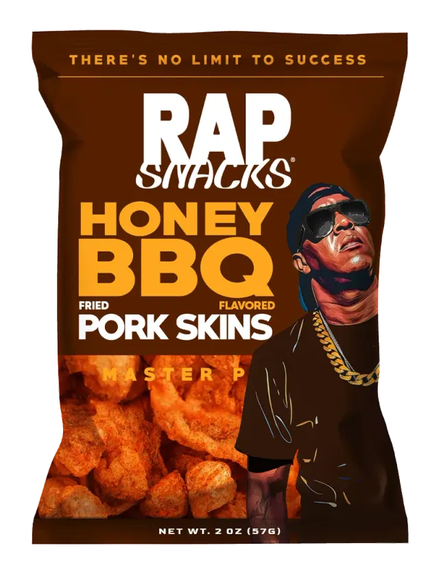 Rap Snacks Master P Honey BBQ pork skins