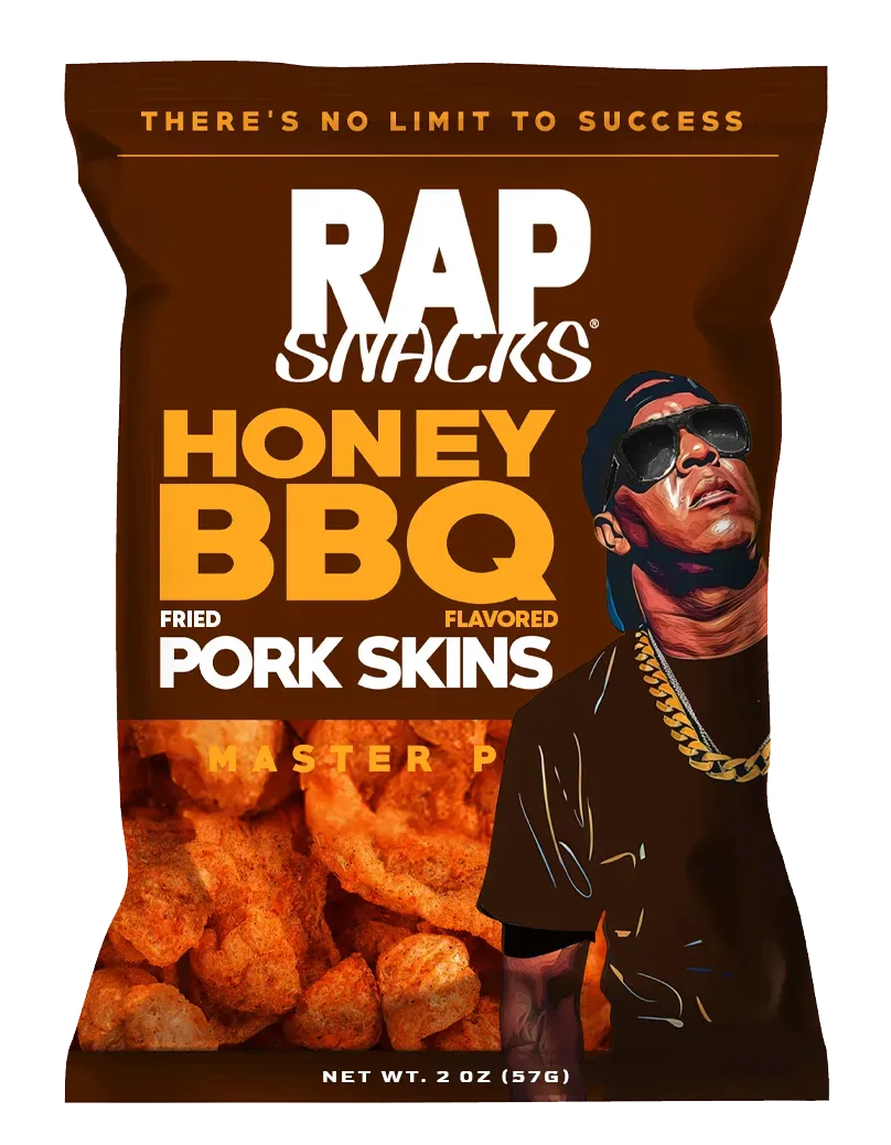 Rap Snacks Master P Honey BBQ pork skins