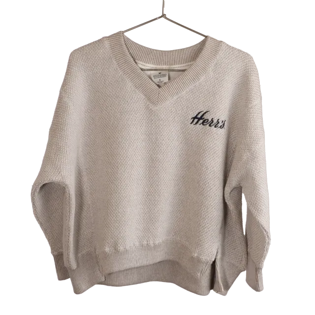 Herr's Women's Popcorn V-Neck tröja v-ringad bomull