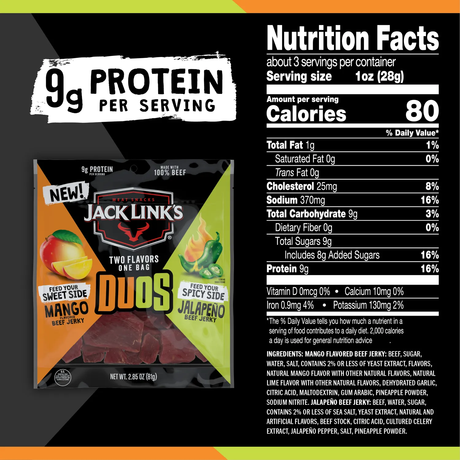 Jack Link's DUOS Beef Jerky