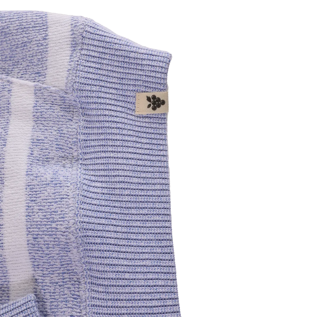 Herrs Blue Striped Hoodie hoodie blå randig