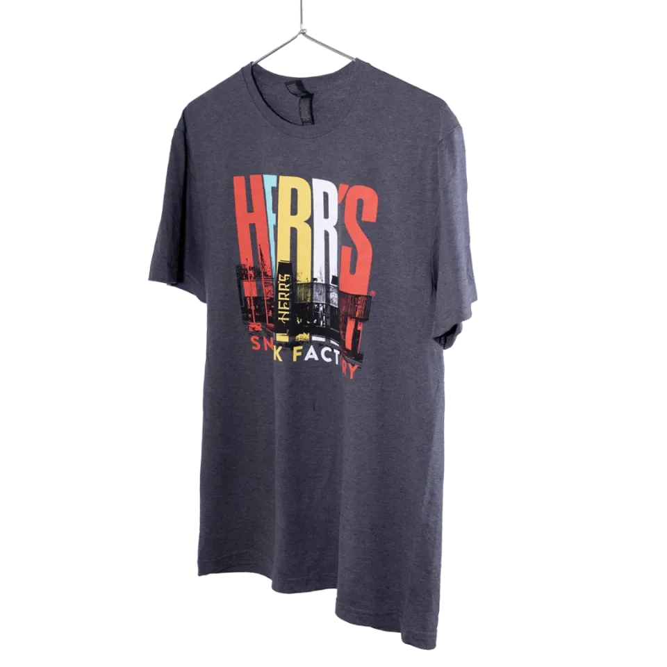 Herr's Snack Factory t-shirt mörkgrå tryck