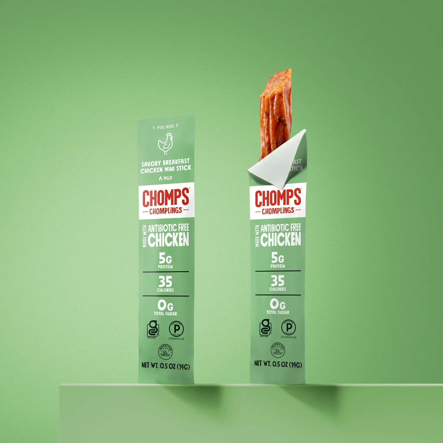 Chomps Savory Breakfast Chicken Chomplings chickenjerky