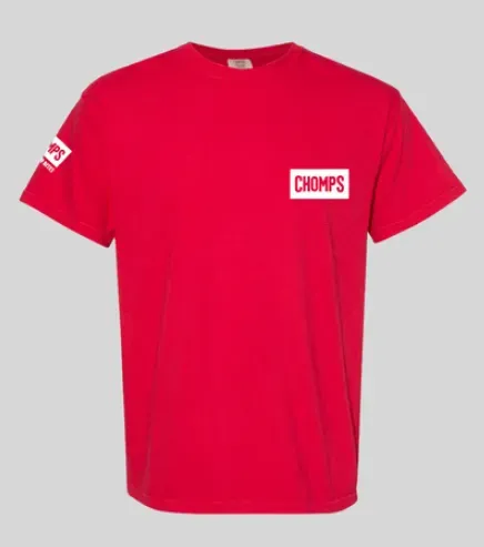 Chomps Short Sleeve Shirt - Red 2 Logo - Uni t-shirt