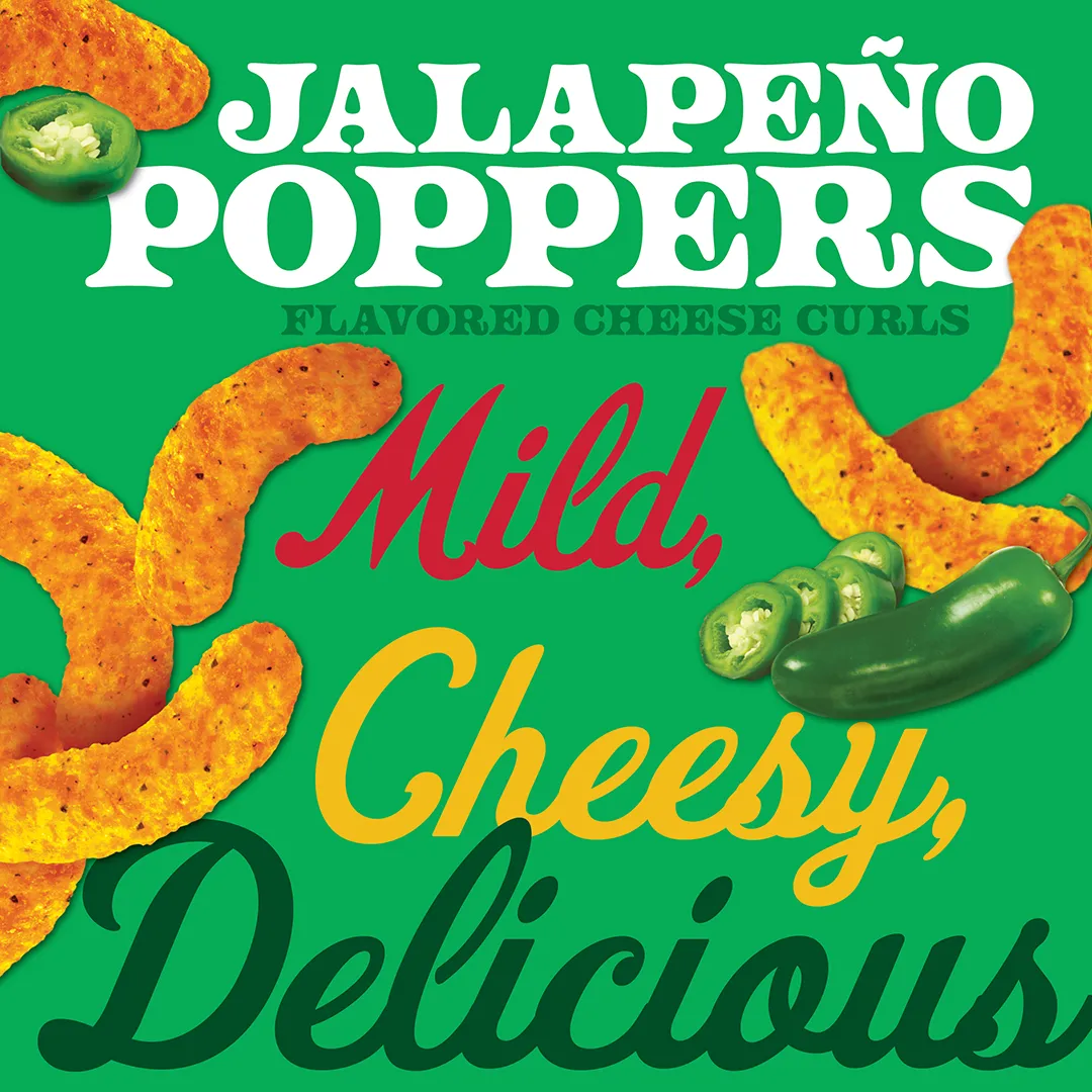 Herr's Jalapeño Poppers ostbågar cheddar sting