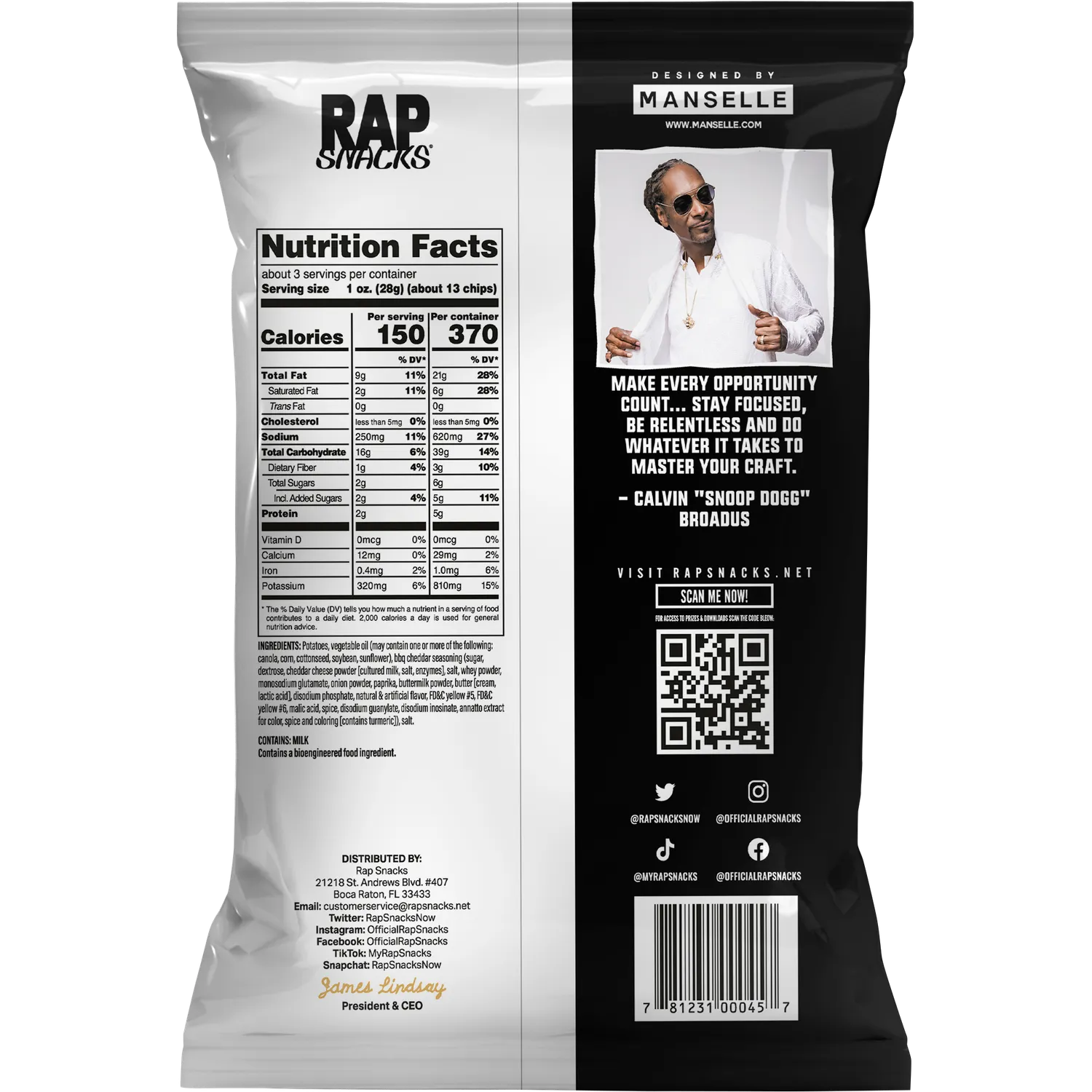 Rap Snacks Snoop Dogg O.G. chips