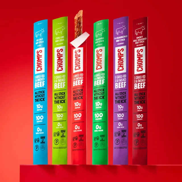 Chomps Beef Trial Pack köttstickor 6-pack proteinrika