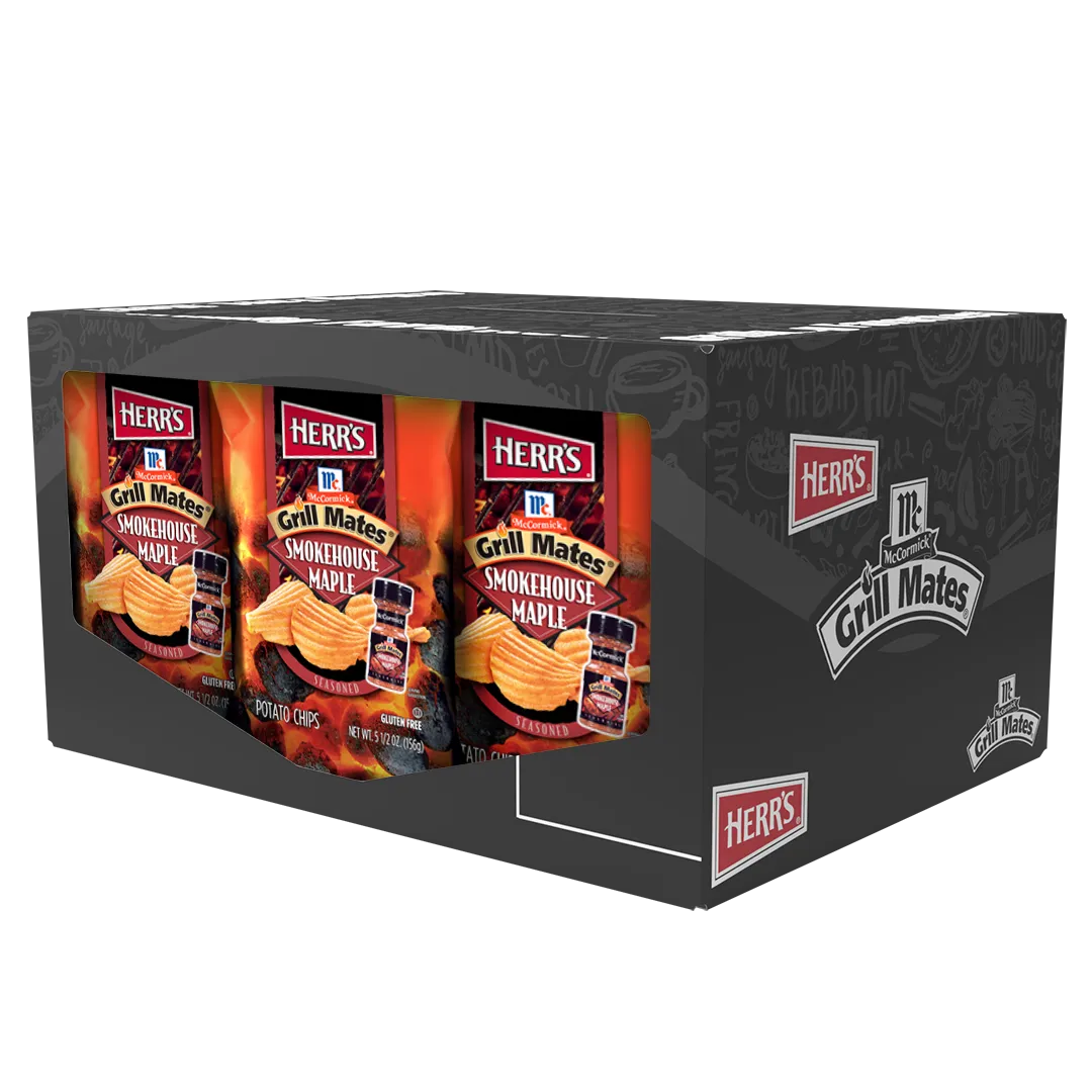 Herr's Grill Mates Smokehouse Maple potatischips