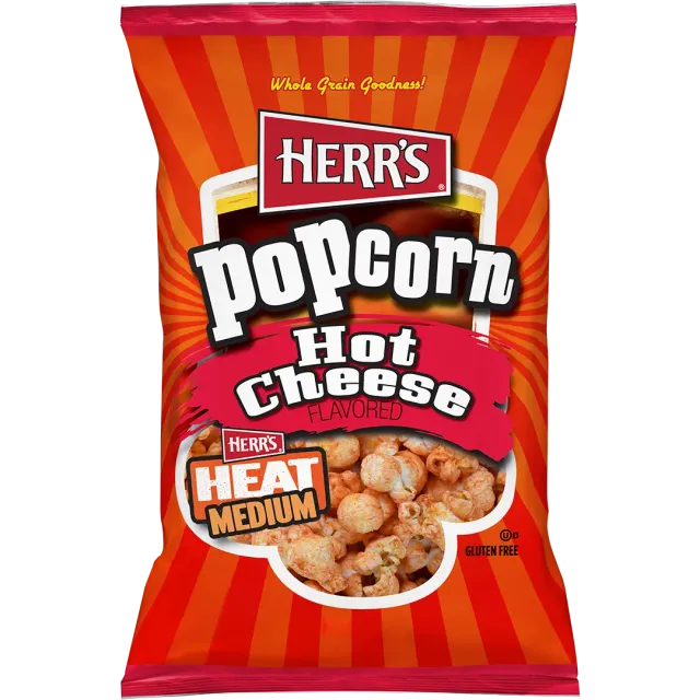 Herr's Hot Cheese Popcorn ostpopcorn med hetta