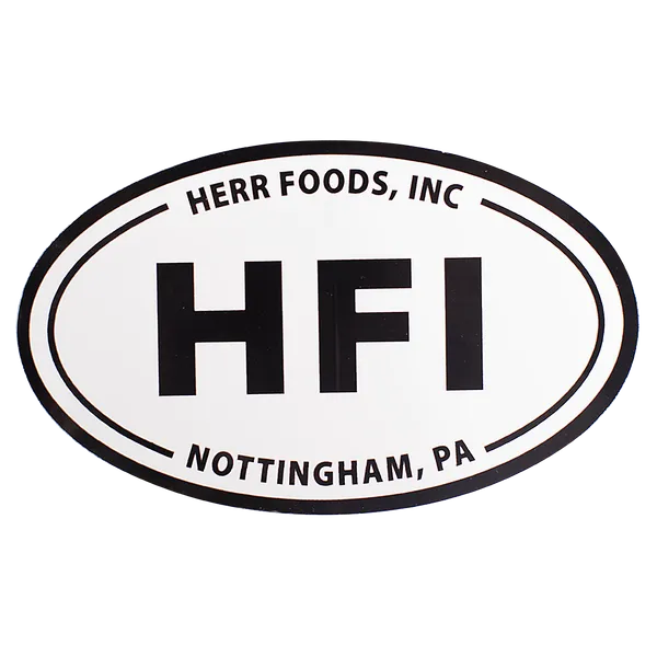 Herr's Vinyl Oval Sticker klistermärke