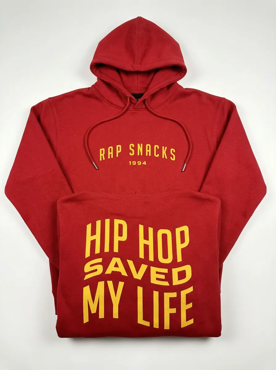 Rap Snacks Hip Hop Saved My Life hoodie bomull