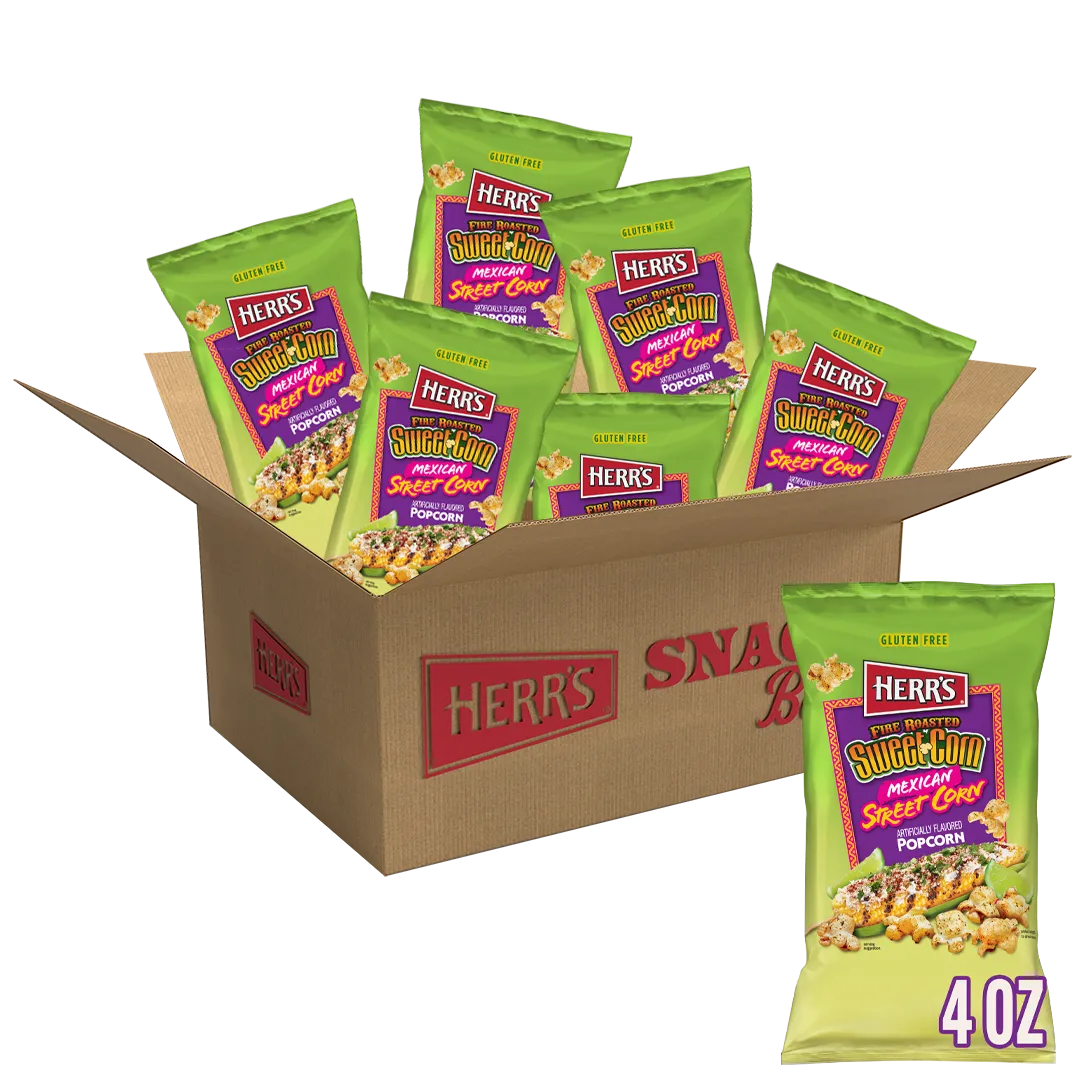 Herrs Fire Roasted Sweet Corn popcorn mexikansk street corn