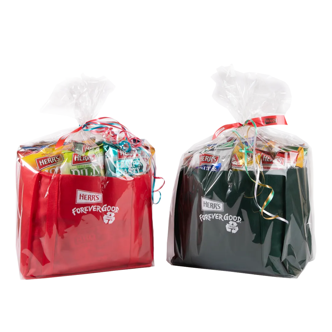Herr's Recyclable Tote snackslåda 42x28 g present