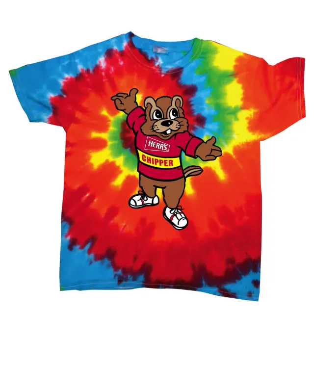 Kids Tie Dye Chipper t-shirt barn bomull