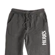 Herr's joggers mjukisbyxor bomull vit logo