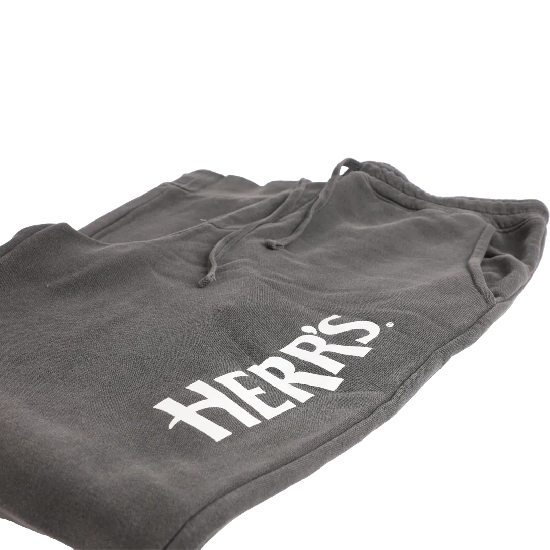 Herr's joggers mjukisbyxor bomull vit logo