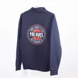 Herr's 1/4 Zip Sweatshirt marinblå sweatshirt