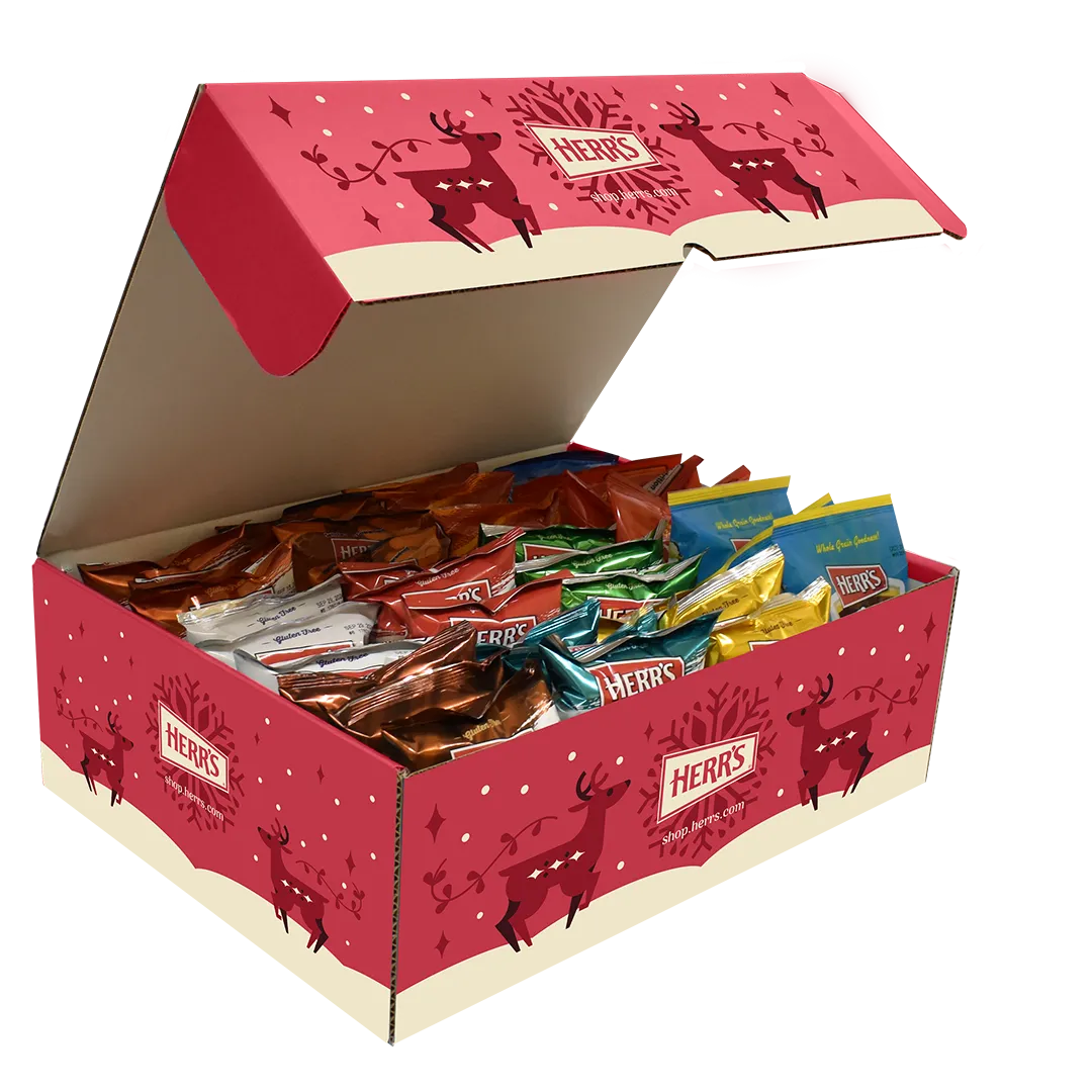 Herrs Decorative Boxes 38 snacksbox 1 oz blandade snacks