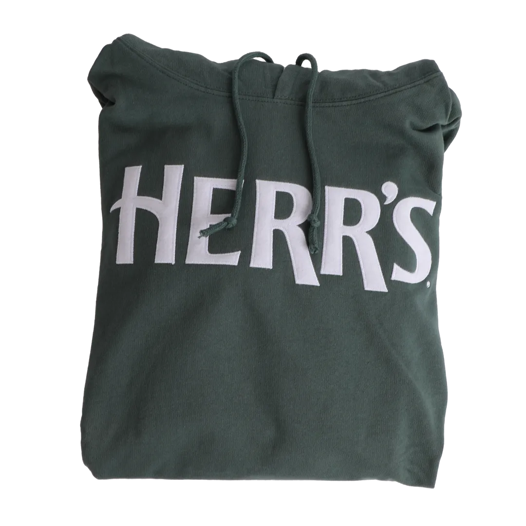 Herrs Hoodie huvtröja med vit logga