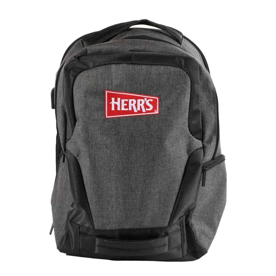 Herr's Grey Laptop Backpack ryggsäck grå laptopfack