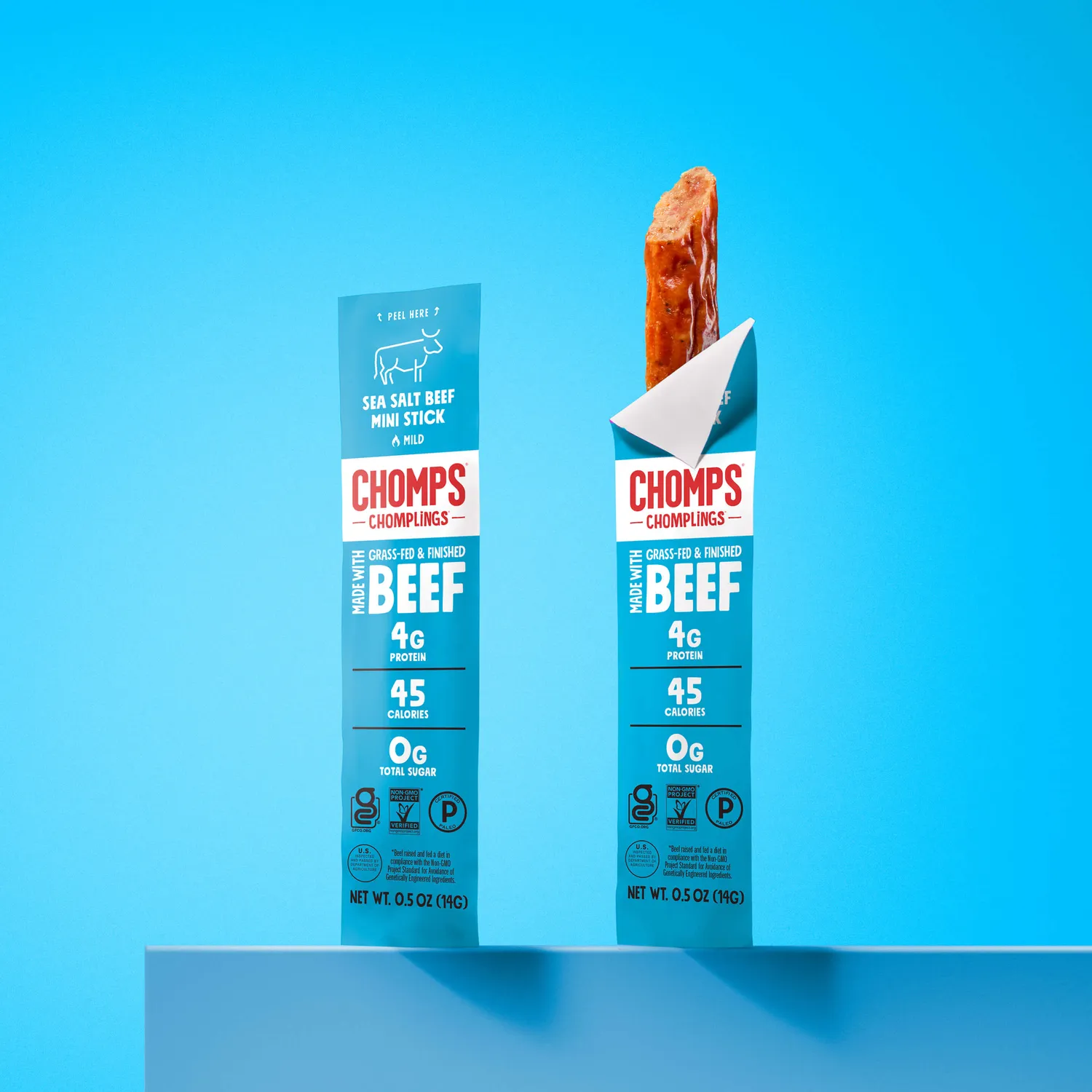 Chomps Sea Salt Beef Chomplings mini beef sticks