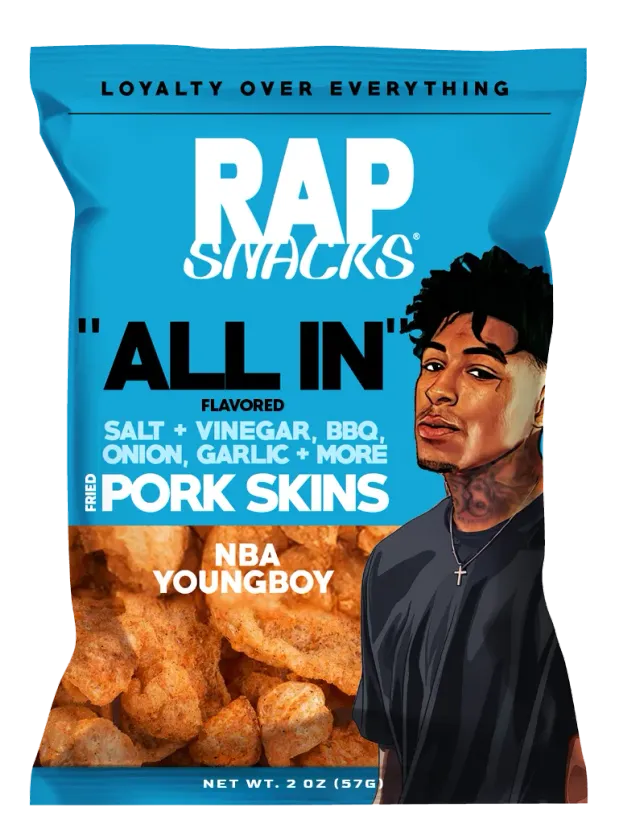 Rap Snacks NBA Youngboy All In fläsksvålar
