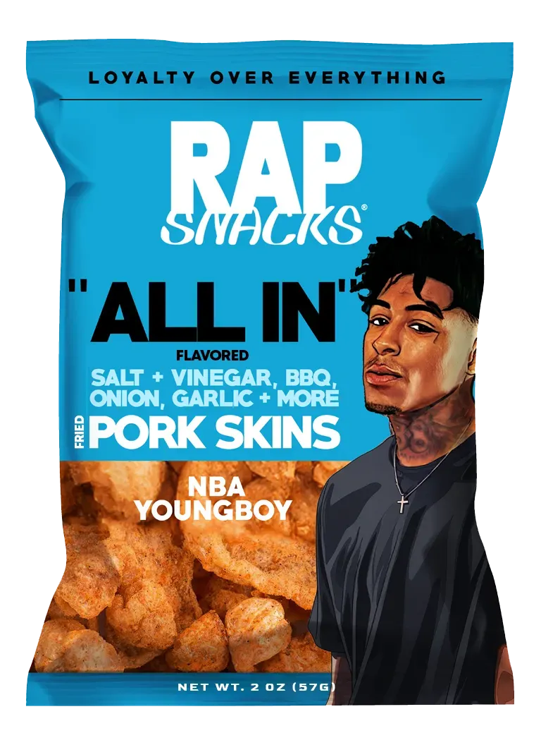 Rap Snacks NBA Youngboy All In fläsksvålar
