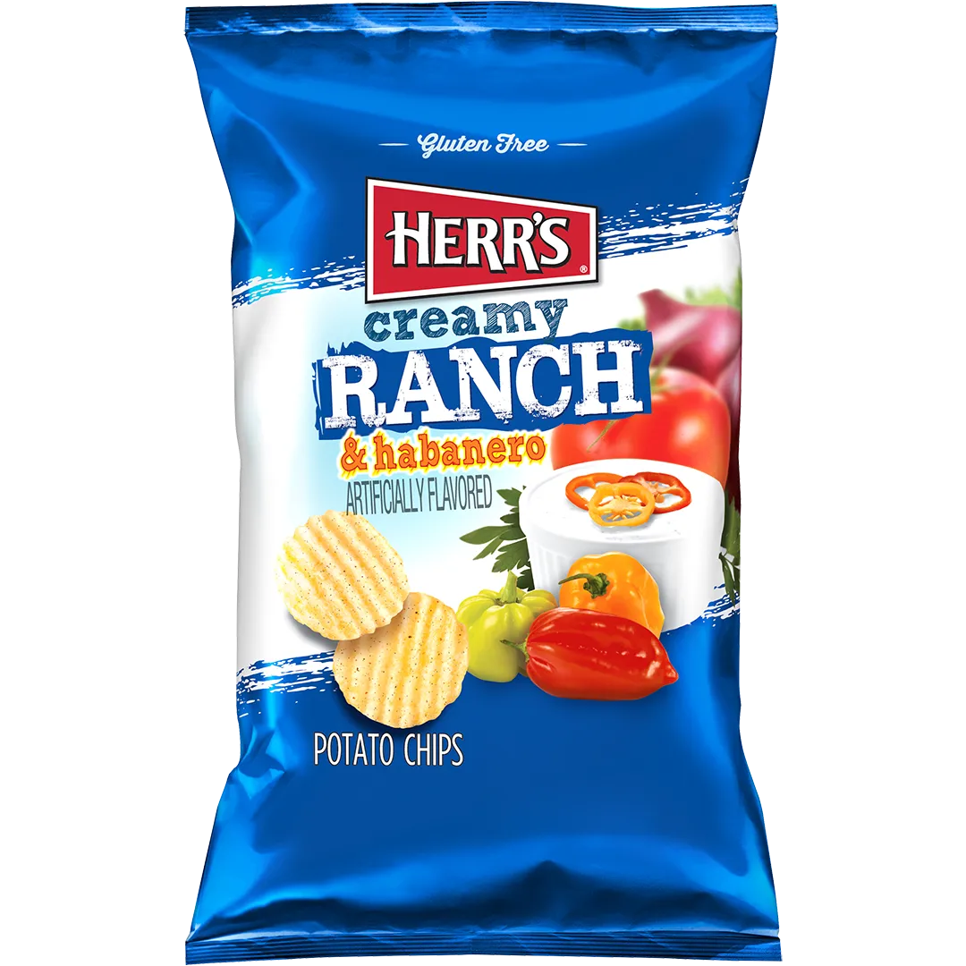 Herrs Creamy Dill Pickle Ripple potatischips