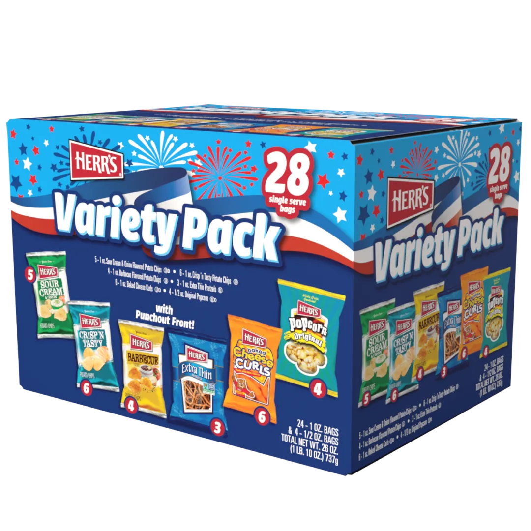 Herrs 250th Anniversary Pre-Assorted 28ct snackbox