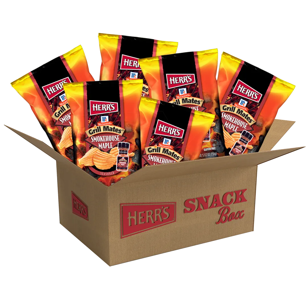 Herr's Grill Mates Smokehouse Maple potatischips