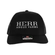 Herr's Angus Farms keps svart mesh justerbar