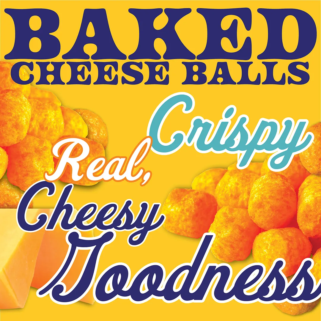 Herrs Cheese Ball ostbollar ugnsbakade