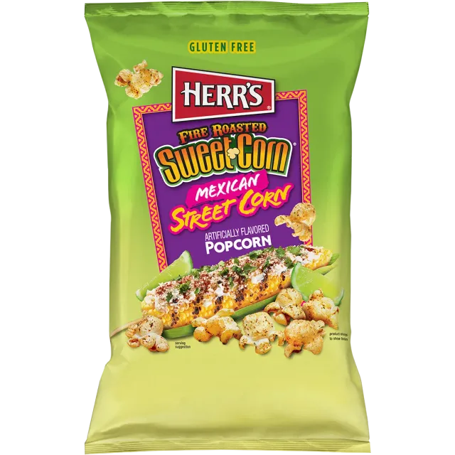 Herrs Fire Roasted Sweet Corn popcorn mexikansk street corn