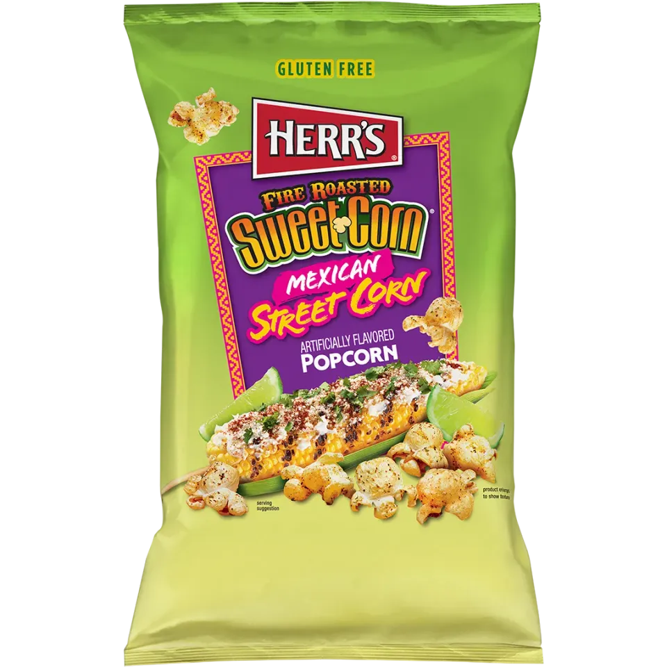 Herrs Fire Roasted Sweet Corn popcorn mexikansk street corn