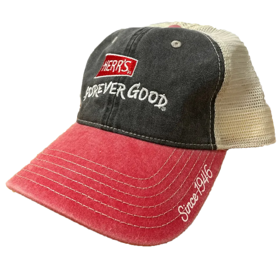 Herrs Forever Good Trucker Hat truckerkeps röd-svart