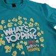 Herr's What's Poppin T-shirt med popcornmotiv