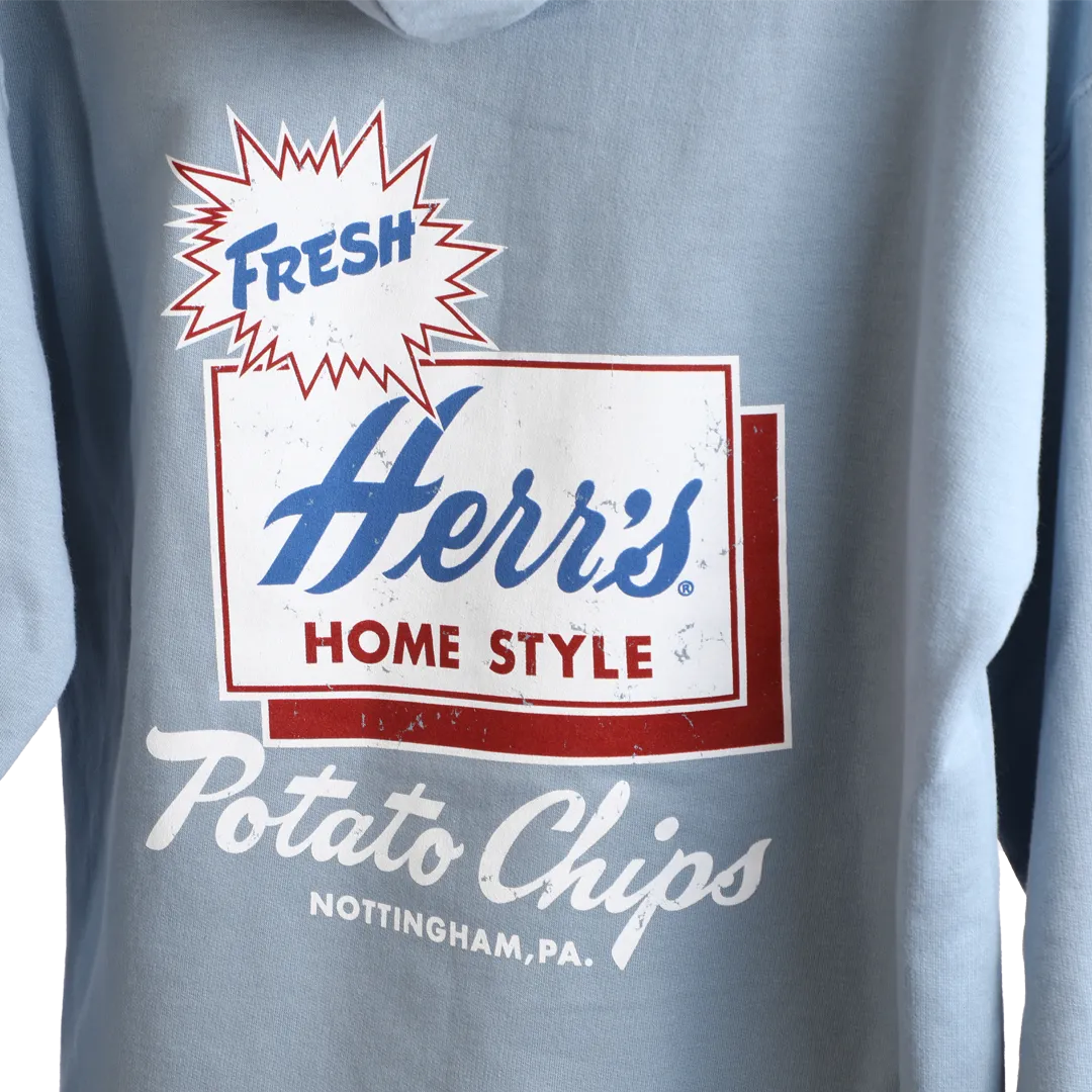 Herrs hoodie med chipsmotiv