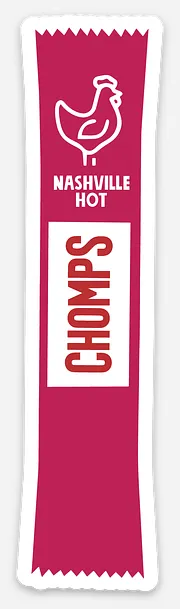 Chomps Die Cut klistermärken snacks