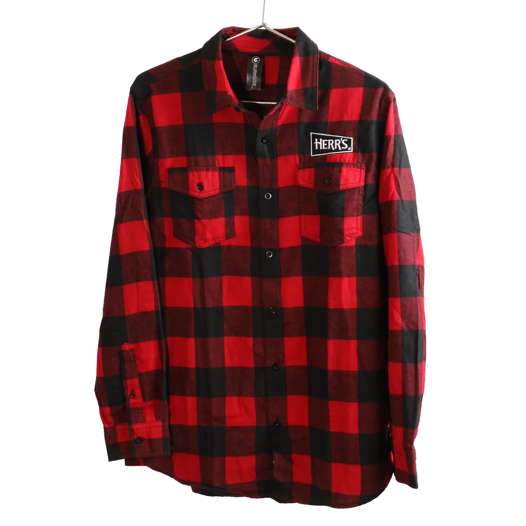 Herr's Burnside flanellskjorta varm bomullsmix