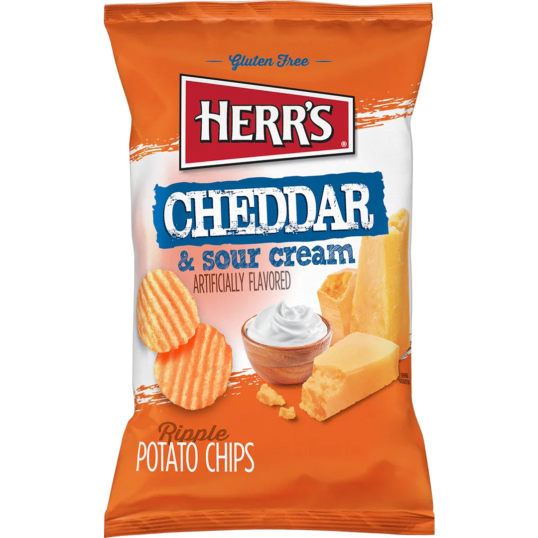 Herrs Creamy Dill Pickle Ripple potatischips