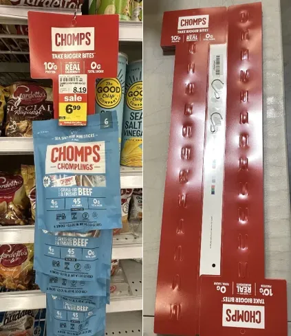 Chomps NEW Retail Clip Strips merchandisingmaterial